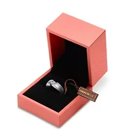 Lab Created Mens 1/ Carat Round Shape Grown Diamond Floating Solitaire Ring Sterling Silver