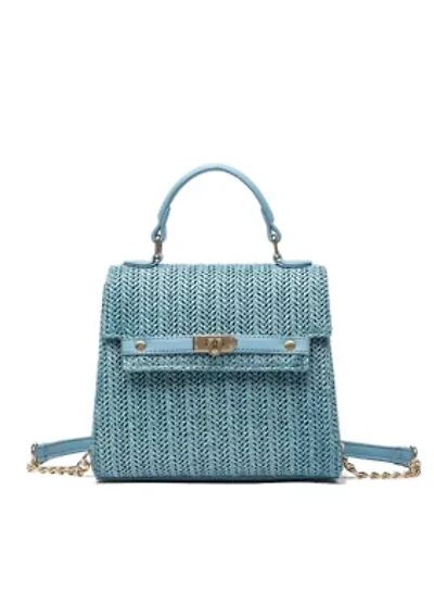 Stella Straw Crossbody Purse