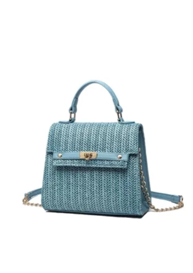 Stella Straw Crossbody Purse