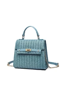Stella Straw Crossbody Purse