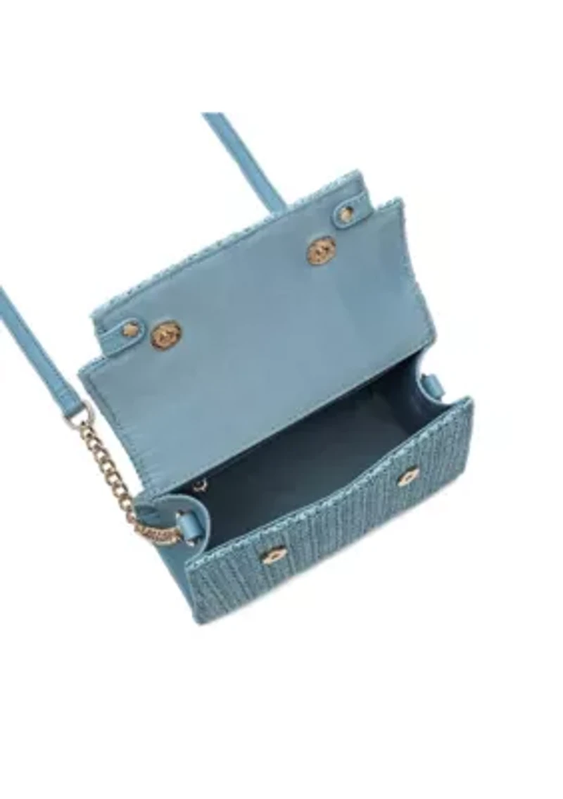 Stella Straw Crossbody Purse