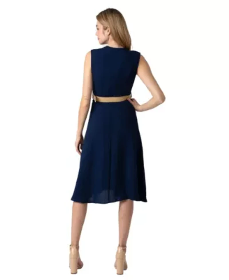 Midi Shirt Dress With Ruffles