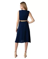 Midi Shirt Dress With Ruffles