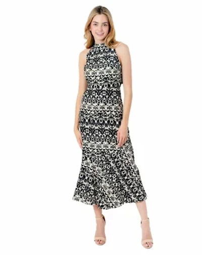 IKAT High Neck Midi