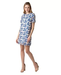 Floral Sequin Column Mini Dress