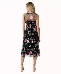 Butterfly Rose Midi Dress