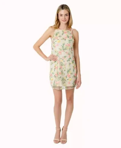 Pansy Trellis Mini Dress