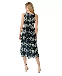 Rope Embroidery Maxi Dress