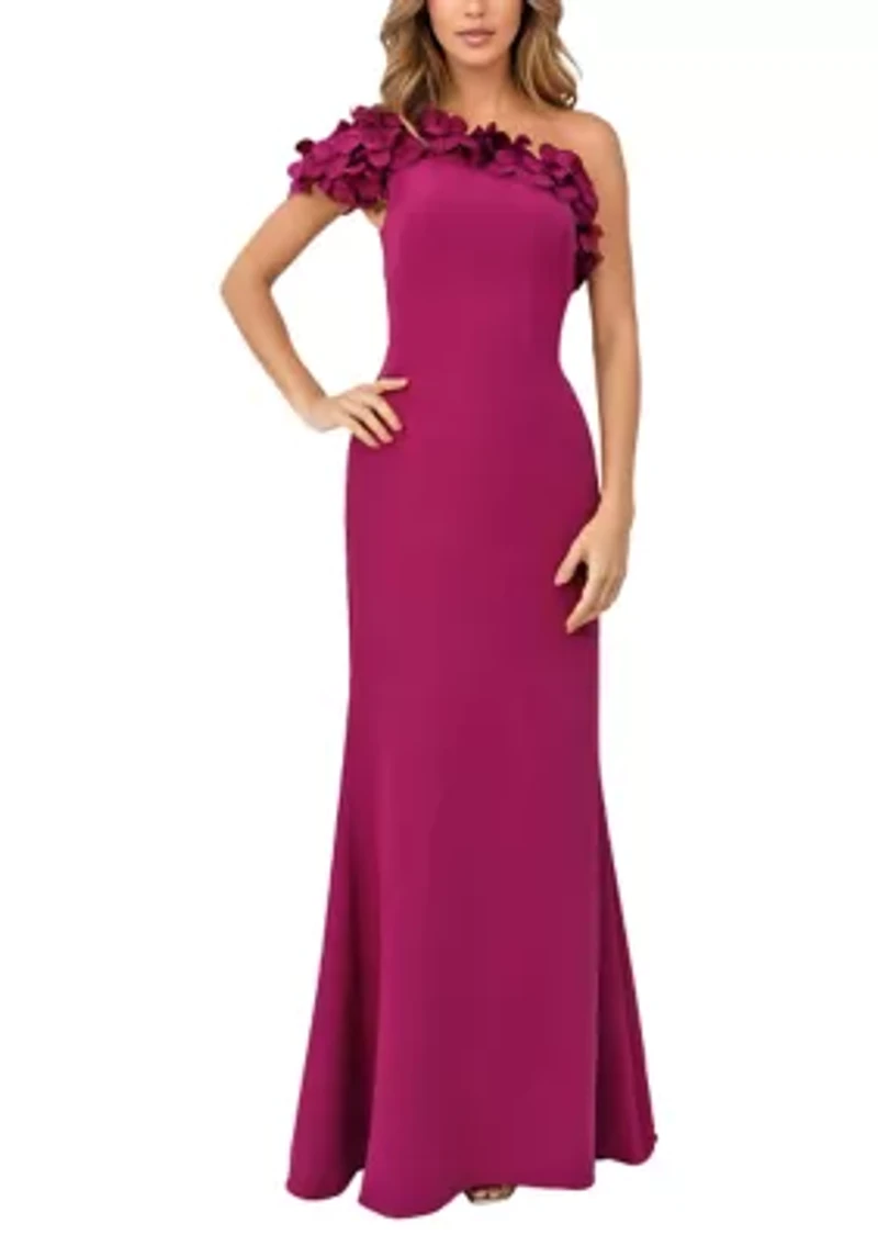 Women's One Shoulder A-Line Gown