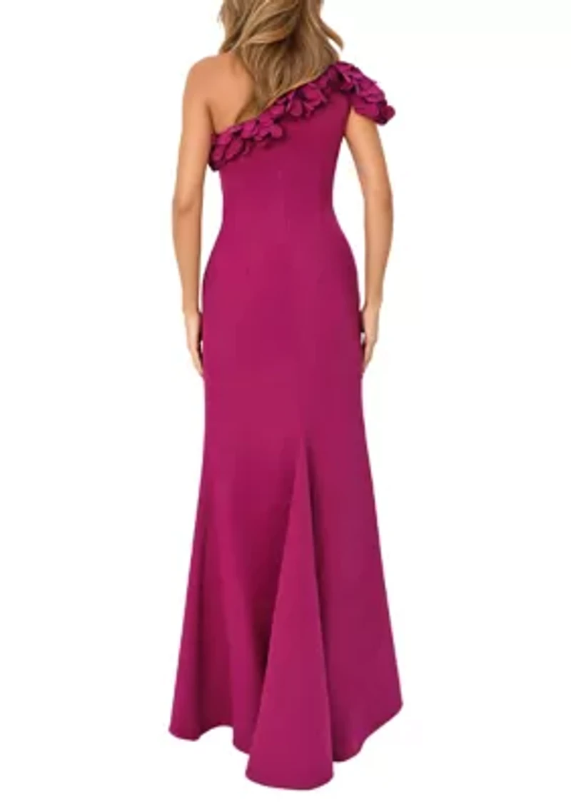 Women's One Shoulder A-Line Gown