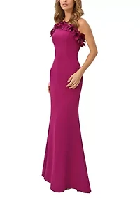 Women's One Shoulder A-Line Gown