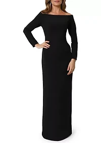 Women's Long Sleeve Off The Shoulder Gown