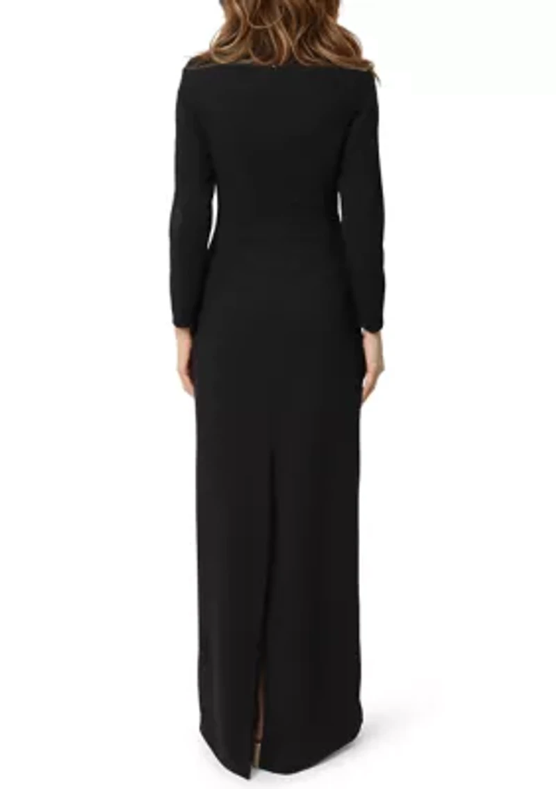 Women's Long Sleeve Off The Shoulder Gown