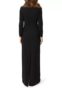Women's Long Sleeve Off The Shoulder Gown