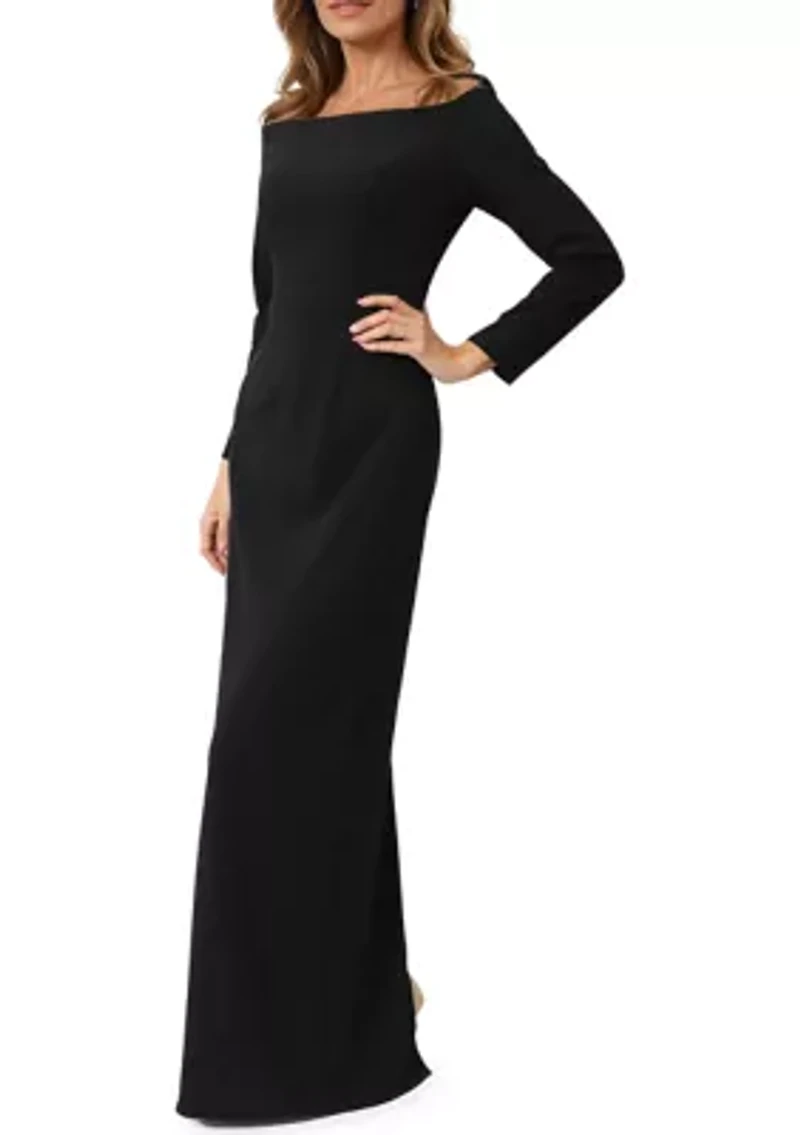 Women's Long Sleeve Off The Shoulder Gown