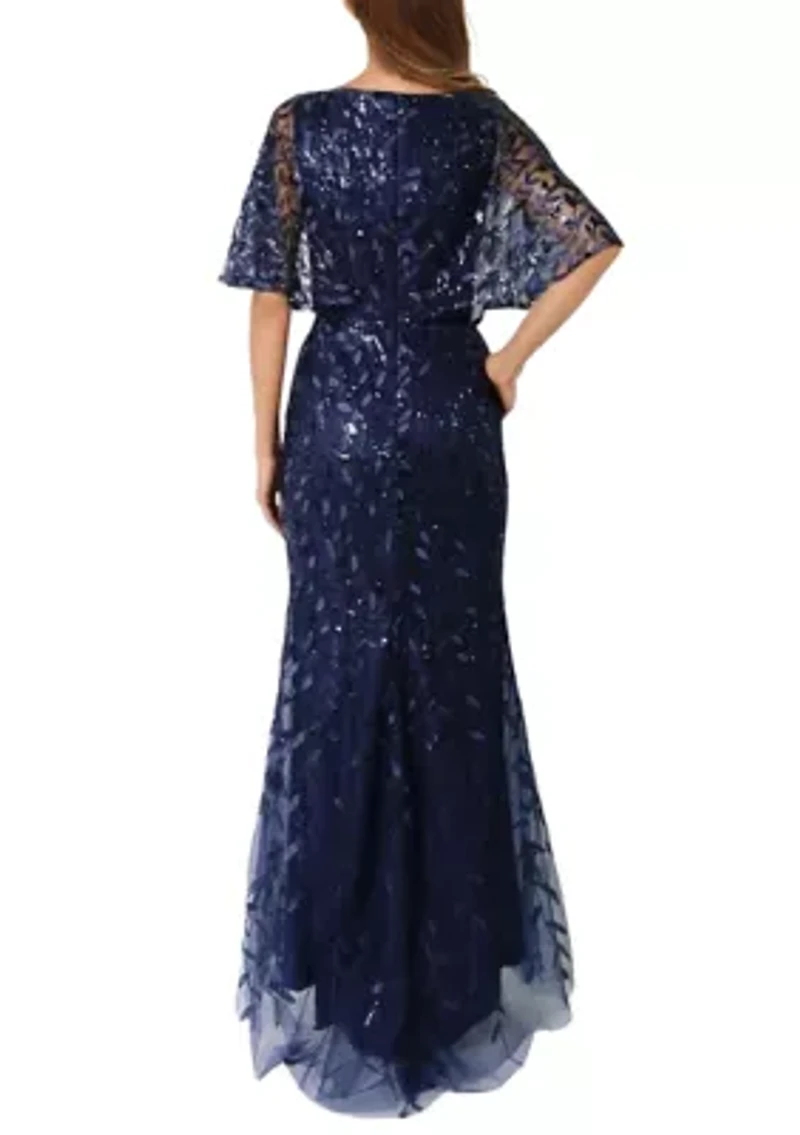 Women's Short Sleeve V-Neck Lace Dress