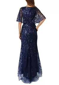 Women's Short Sleeve V-Neck Lace Dress