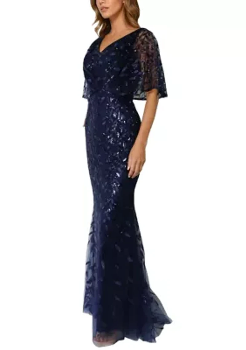 Women's Short Sleeve V-Neck Lace Dress