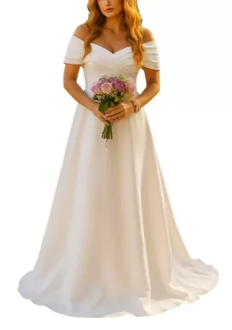 Women's Pleated Off Shoulder