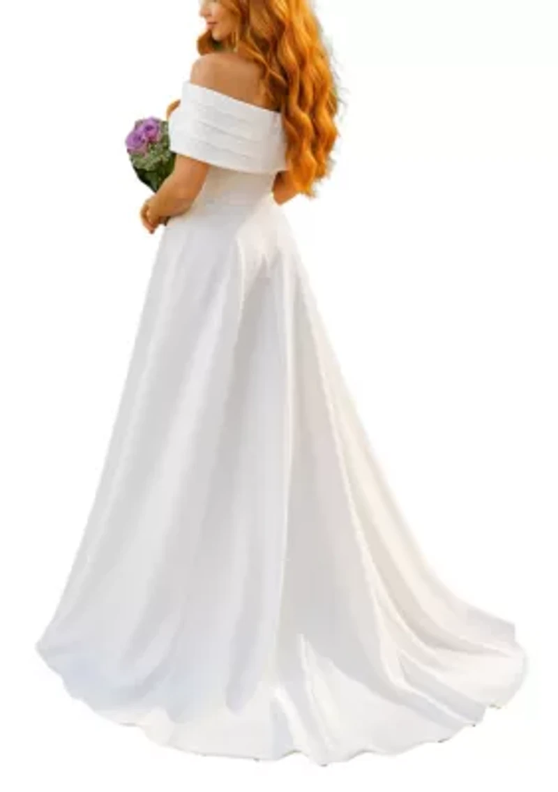 Women's Pleated Off Shoulder