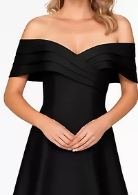 Women's  Pleated Off Shoulder