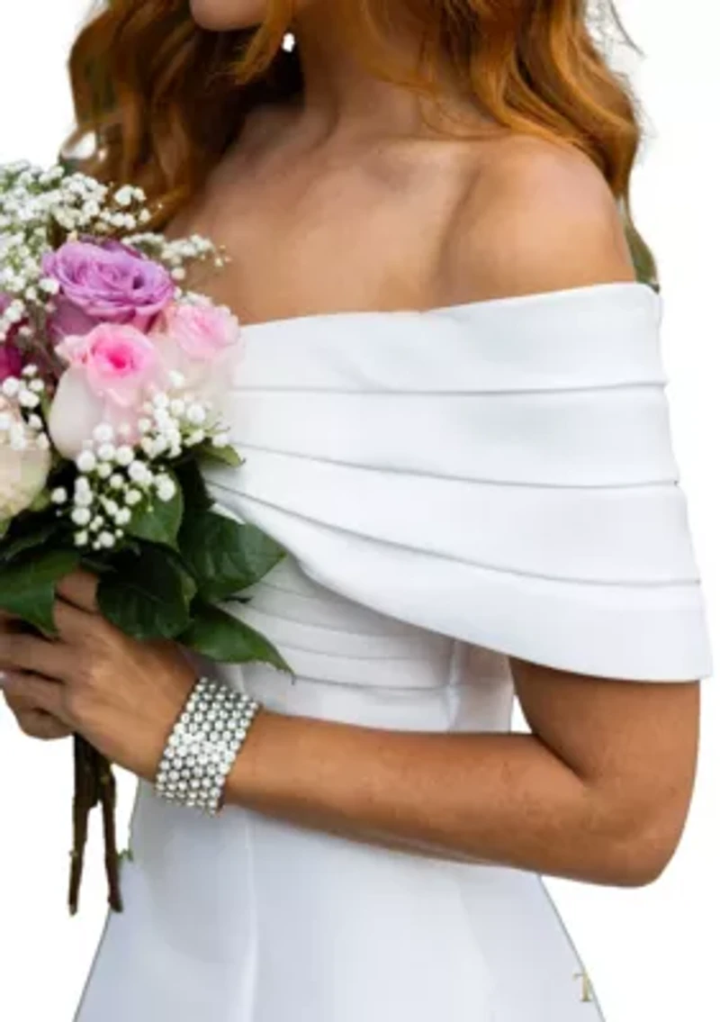 Women's Pleated Off Shoulder