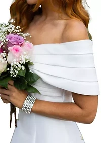 Women's Pleated Off Shoulder