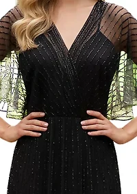 Women'S Flounce Sleeve V