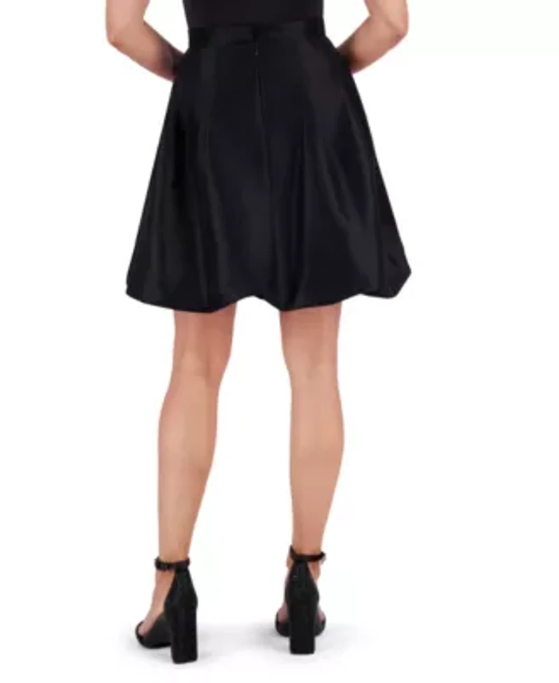 PLEATED BUBBLE SKIRT