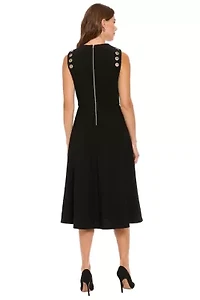 FIT & FLARE MIDI WITH GROMMETS