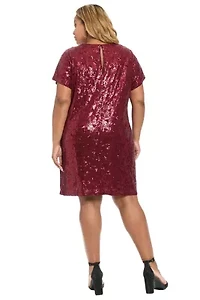 SEQUIN T-SHIRT DRESS