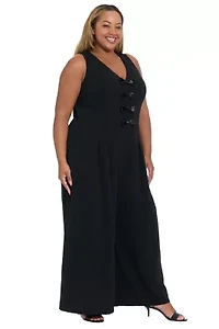 BOWTIE WIDELEG JUMPSUIT