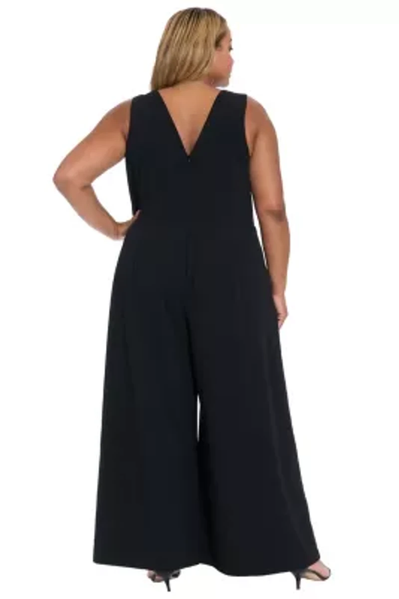 BOWTIE WIDELEG JUMPSUIT