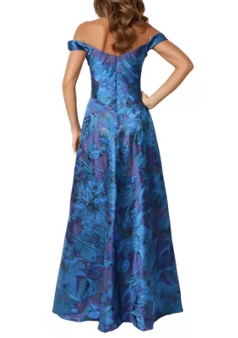 Off The Shoulder Filcoupe Aline Gown