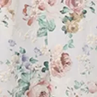 Women's Floral Eyelet Open Back Dress