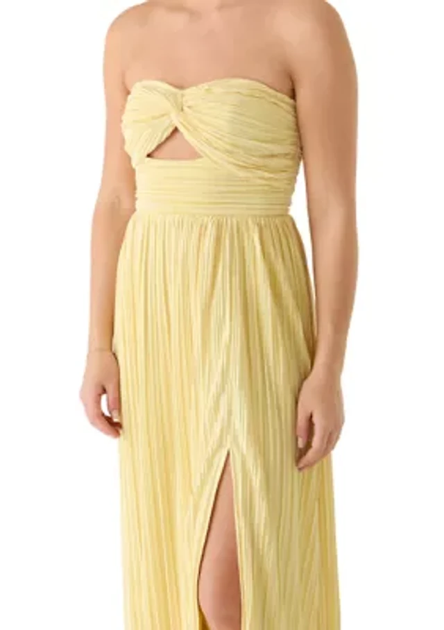 Lulus Women's Strapless Cut-Out Maxi Dress at CoolSprings Galleria in Franklin, TN