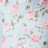 Women's Sleeveless Floral Tie Strap Flounce Hem Midi Dress