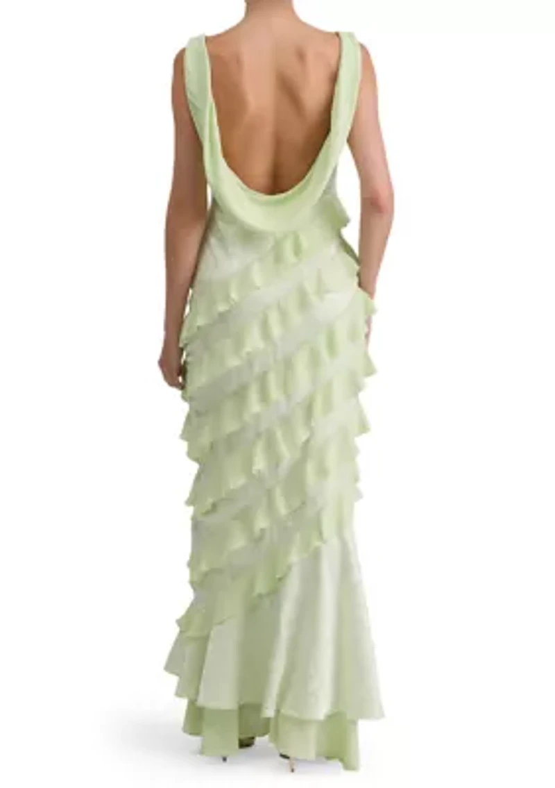 Women's Silverlake Drape Back Ruffle Maxi Dress