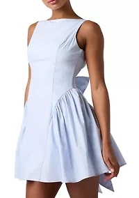 Women's Sleeveless Bow Back Mini Dress