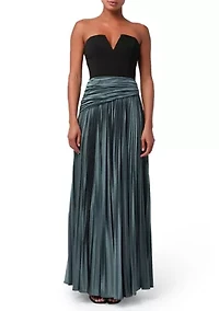 Women's Bryne Strapless Plisse Maxi Dress
