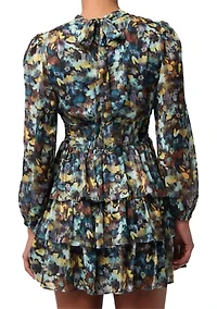 Women's Zena Tie Back Tiered Mini Dress