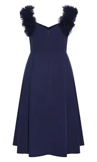 Roselyn Ruffle Tulle Midi Dress
