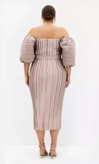 Krista Pleat Midi Dress