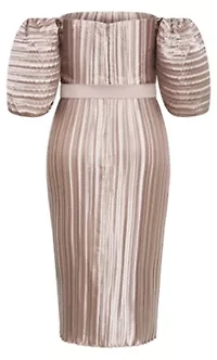 Krista Pleat Midi Dress