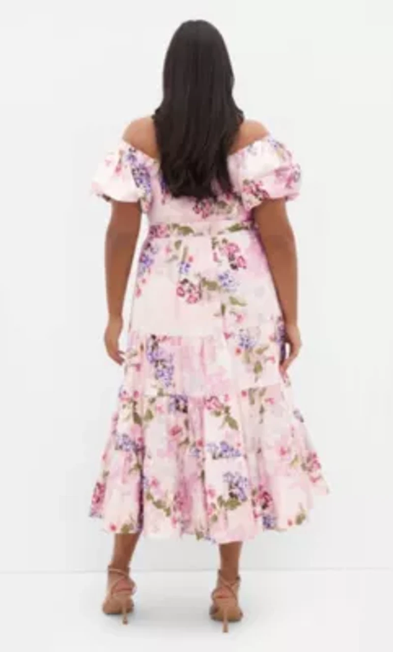 Aliyah Print Midi Dress