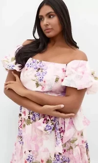 Aliyah Print Midi Dress