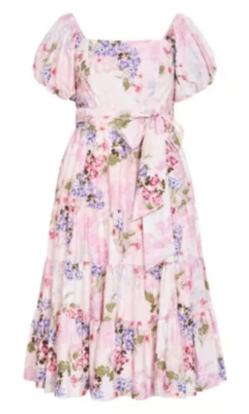 Aliyah Print Midi Dress