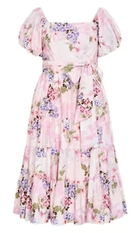 Aliyah Print Midi Dress