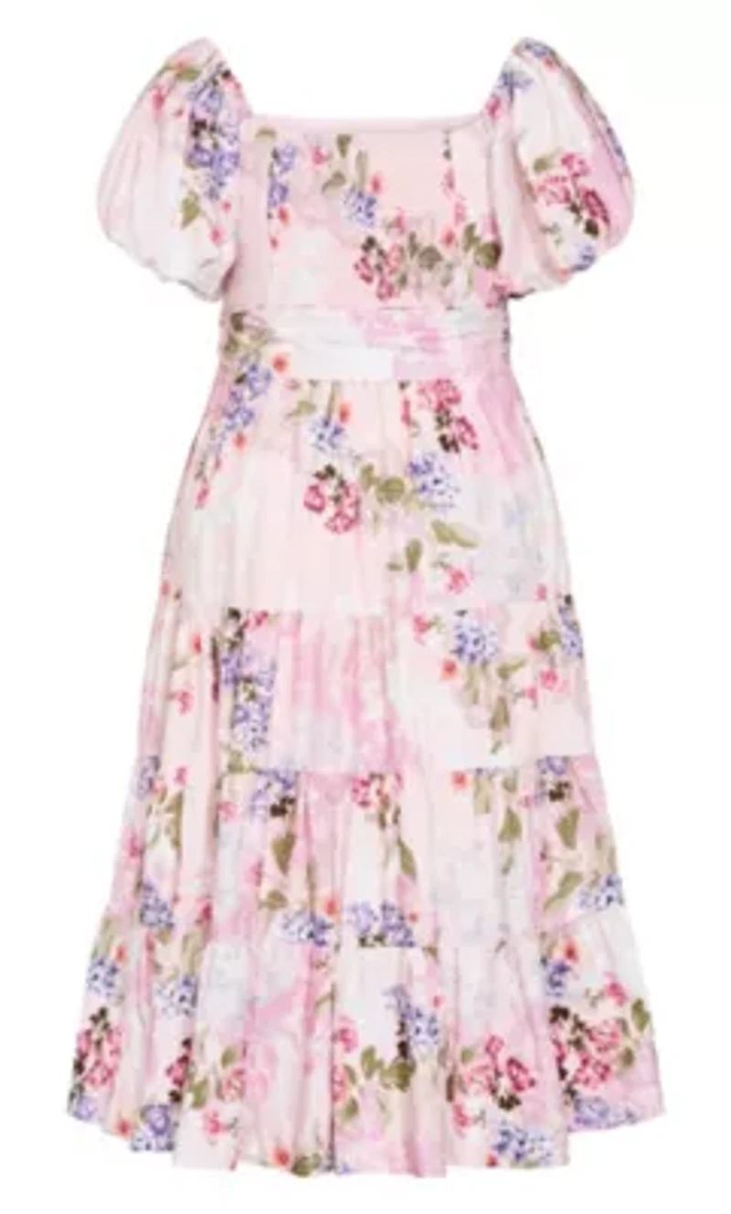 Aliyah Print Midi Dress