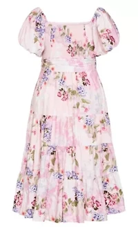 Aliyah Print Midi Dress